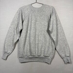 Vintage Raglan Sweatshirt Men Large Gray Kohls Sport Crewneck USA Classic
